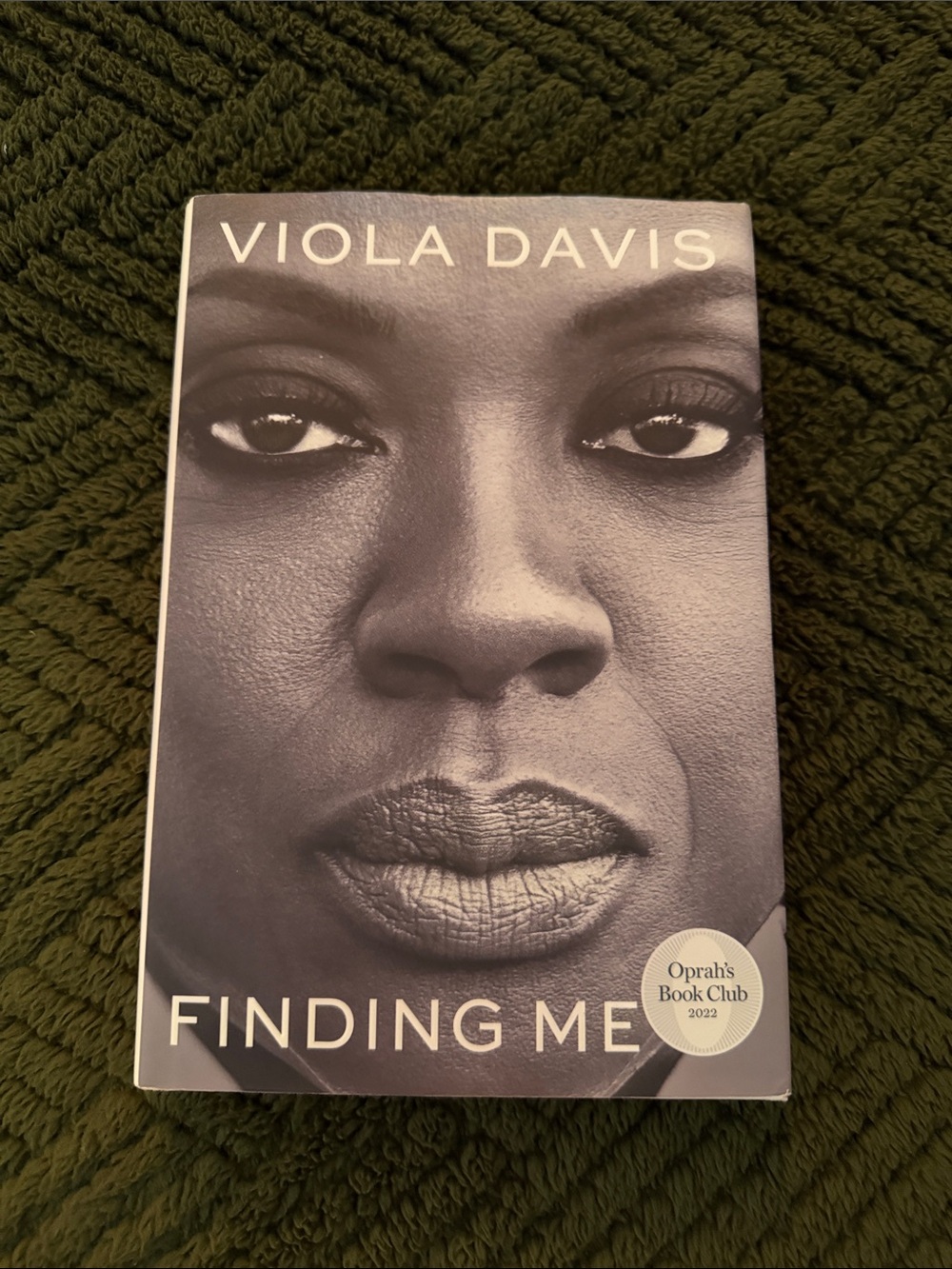 Viola Davis "Finding Me" Hardcover Book - Black & White Cover